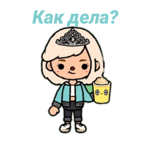 😘 Стикер «toca.world.aiko» для Telegram