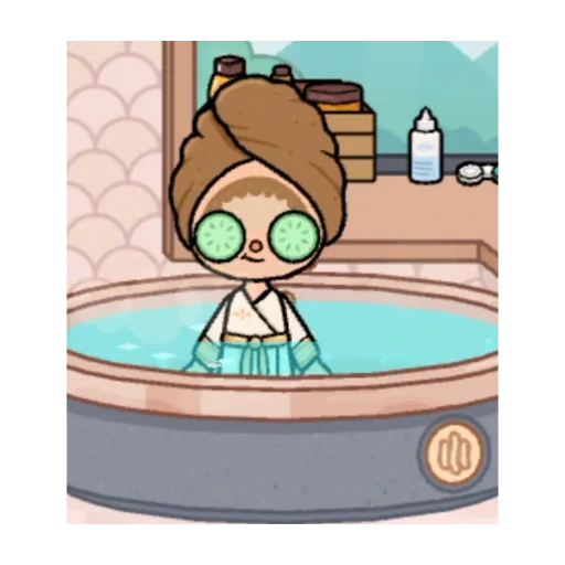 💅 Стикер «toca.world.aiko» для Telegram