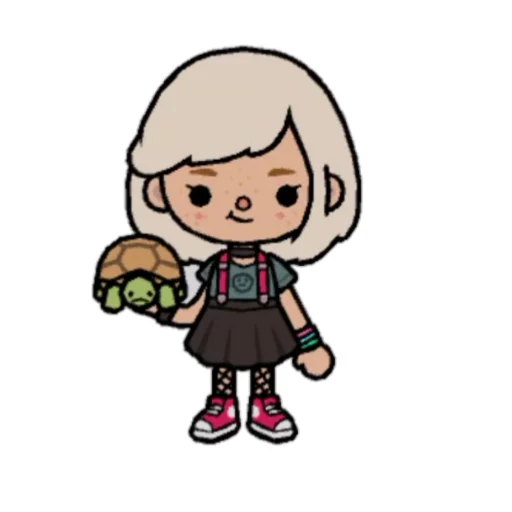 🐢 Стикер «toca.world.aiko» для Telegram