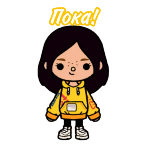 😇 Стикер «toca.world.aiko» для Telegram