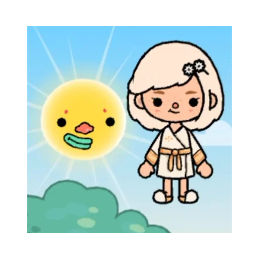☕️ Стикер «toca.world.aiko» для Telegram