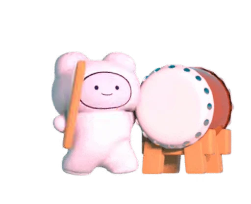 🫥 Стикер «KUMADOMO» для Telegram