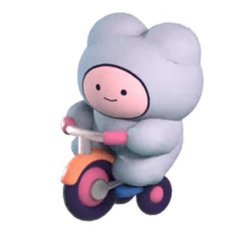 🚲 Стикер «KUMADOMO» для Telegram