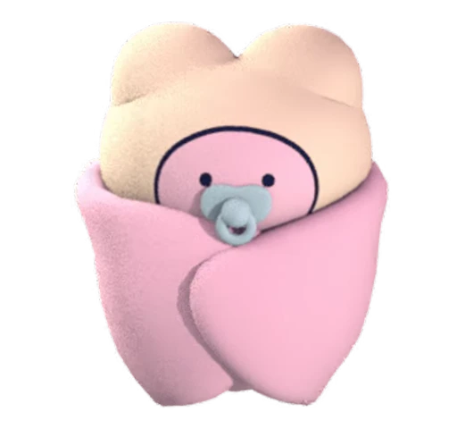 🍼 Стикер «KUMADOMO» для Telegram