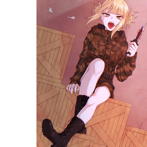 😛 Стикер «Toga Himiko» для Telegram