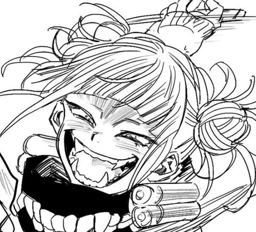 😈 Стикер «Himiko Toga» для Telegram
