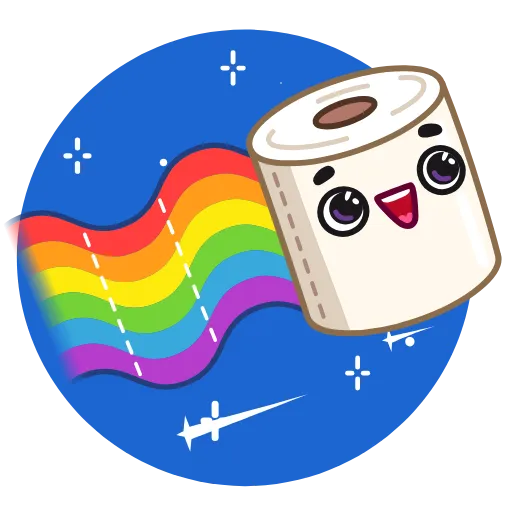 🌈 Стикер «Paper Boy» для Telegram