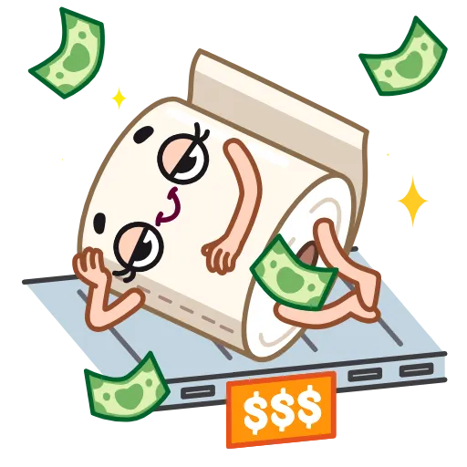 😏 Стикер «Paper Boy» для Telegram