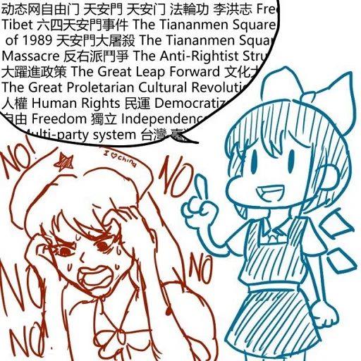 🇨🇳 Стикер «Touhou Project» для Telegram