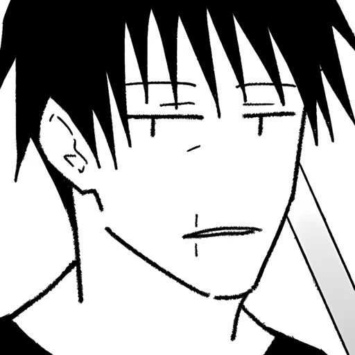 ✖️ Стикер «Toji Fushiguro Jujutsu Kaisen» для Telegram