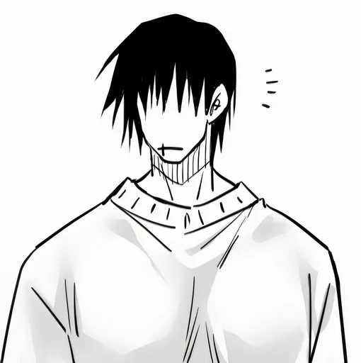 ✖️ Стикер «Toji Fushiguro Jujutsu Kaisen» для Telegram