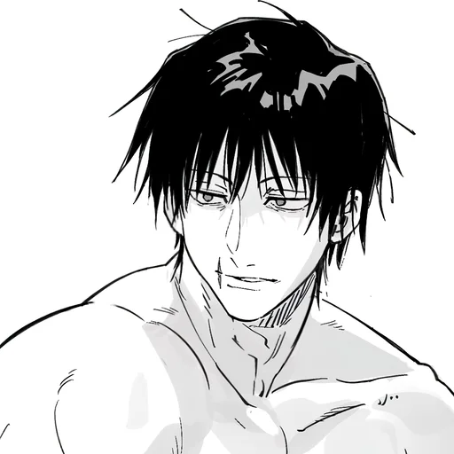 ✖️ Стикер «Toji Fushiguro Jujutsu Kaisen» для Telegram