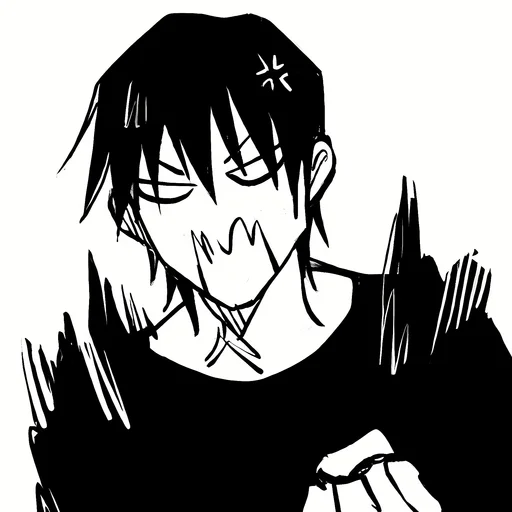✖️ Стикер «Toji Fushiguro Jujutsu Kaisen» для Telegram