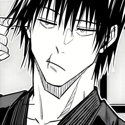 ✖️ Стикер «Toji Fushiguro Jujutsu Kaisen» для Telegram