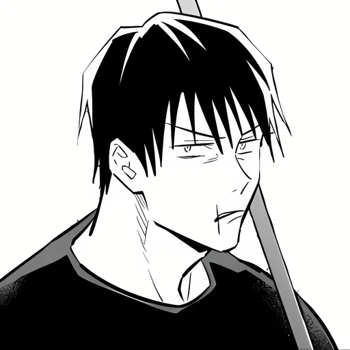 ✖️ Стикер «Toji Fushiguro Jujutsu Kaisen» для Telegram