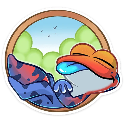 😴 Стикер «Токи» для Telegram