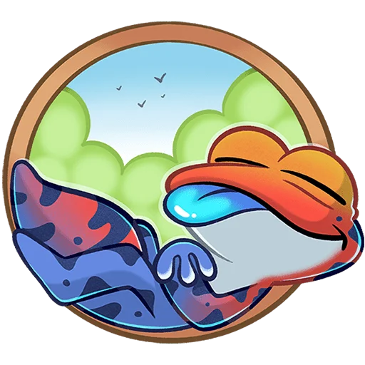 😴 Стикер «Токи Без Текста» для Telegram