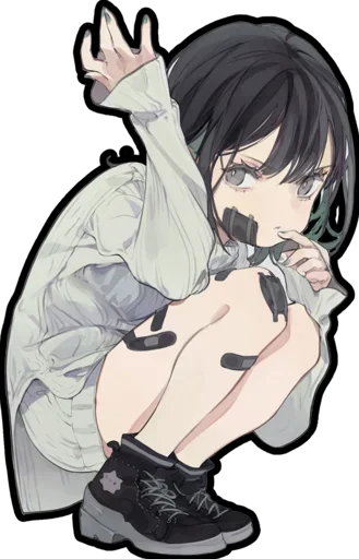 😳 Стикер «boukou-chan (tokiwata soul)» для Telegram