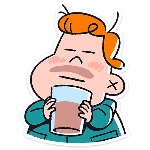 ☕ Стикер «Толя» для Telegram