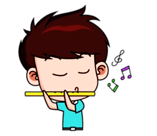 😙 Стикер «Chibi Dream Team - Tom and Jane» для Telegram