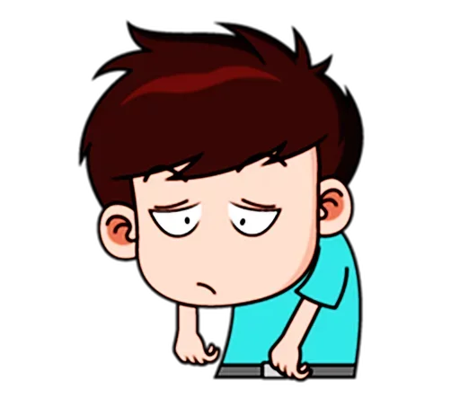 😵 Стикер «Chibi Dream Team - Tom and Jane» для Telegram