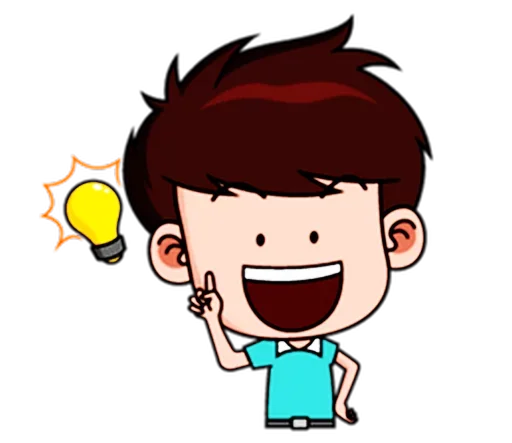 💡 Стикер «Chibi Dream Team - Tom and Jane» для Telegram