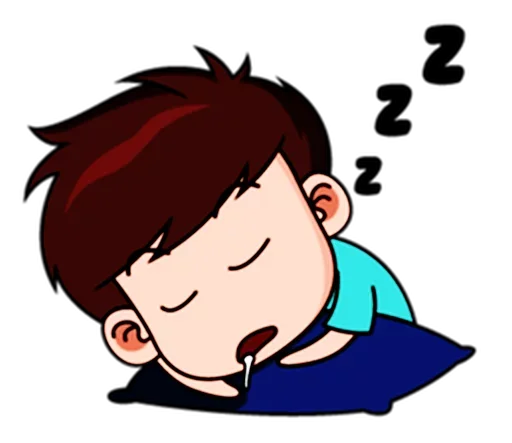 💤 Стикер «Chibi Dream Team - Tom and Jane» для Telegram