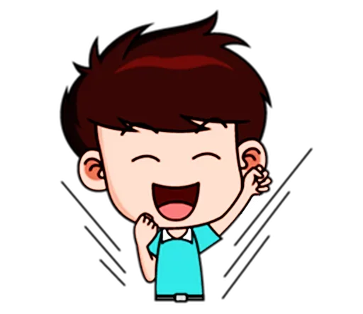 ☺️ Стикер «Chibi Dream Team - Tom and Jane» для Telegram