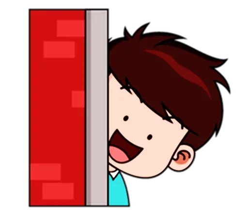 🙈 Стикер «Chibi Dream Team - Tom and Jane» для Telegram