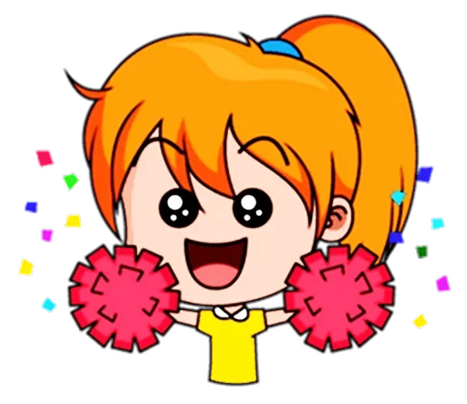 💃 Стикер «Chibi Dream Team - Tom and Jane» для Telegram