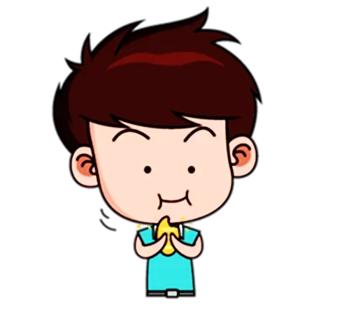 🍪 Стикер «Chibi Dream Team - Tom and Jane» для Telegram