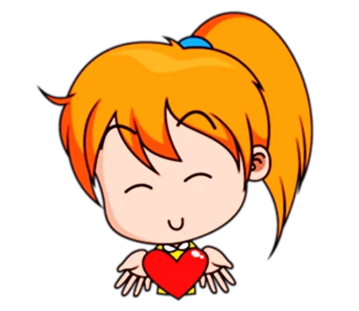 ❤️ Стикер «Chibi Dream Team - Tom and Jane» для Telegram