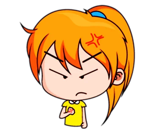😠 Стикер «Chibi Dream Team - Tom and Jane» для Telegram