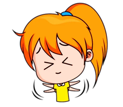 🙋 Стикер «Chibi Dream Team - Tom and Jane» для Telegram