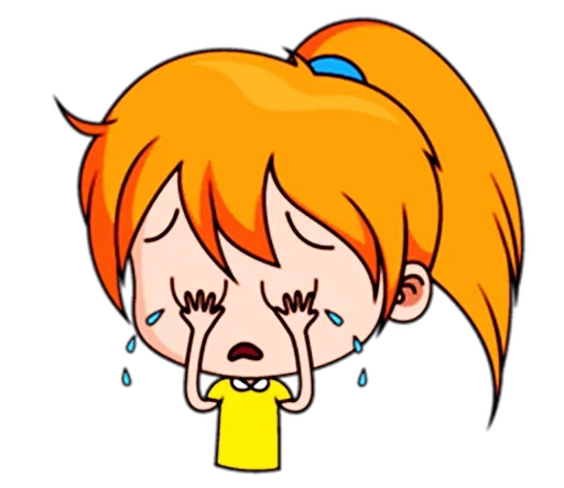 😢 Стикер «Chibi Dream Team - Tom and Jane» для Telegram