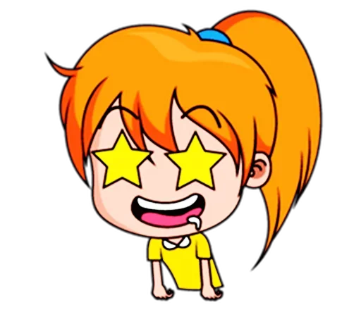🤩 Стикер «Chibi Dream Team - Tom and Jane» для Telegram