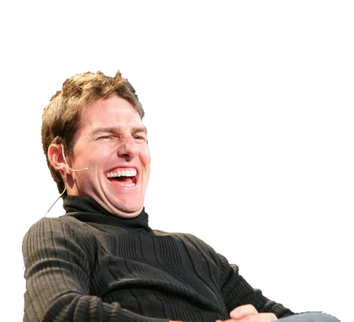 😆 Стикер «Tom Cruise» для Telegram