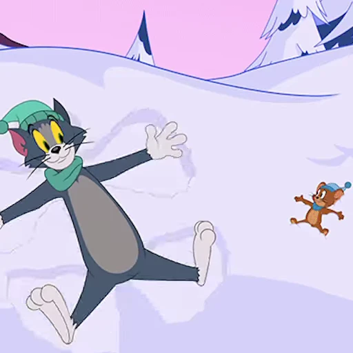❄️ Стикер «tom and jerry» для Telegram