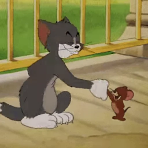 🤝 Стикер «tom and jerry» для Telegram