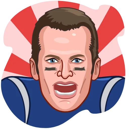 🌚 Стикер «Tom Brady Inu» для Telegram