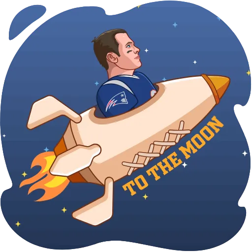 🚀 Стикер «Tom Brady Inu» для Telegram