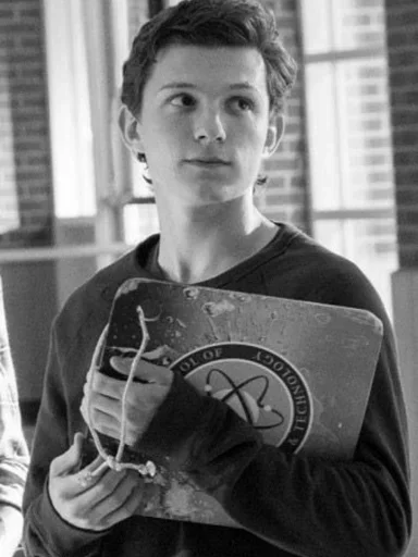 🕸 Стикер «Tom Holland BW» для Telegram