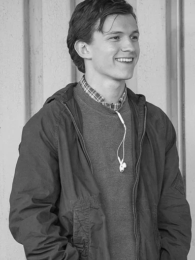 🕸 Стикер «Tom Holland BW» для Telegram
