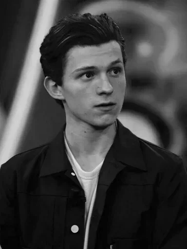 🕸 Стикер «Tom Holland BW» для Telegram