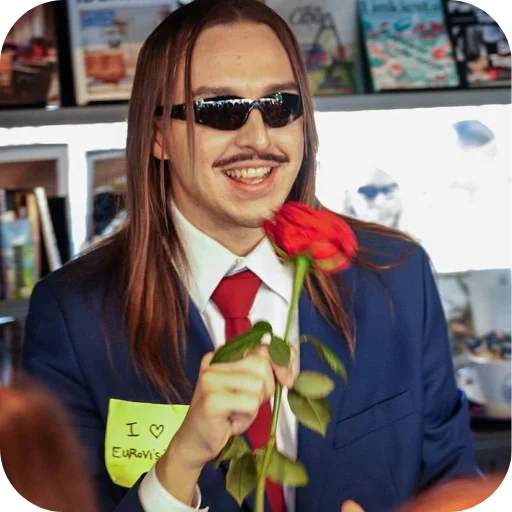 👓 Стикер «Томми Кэш» для Telegram