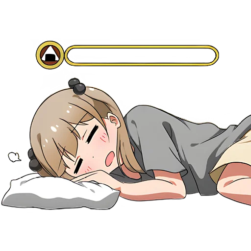 😴 Стикер «Томная тян» для Telegram