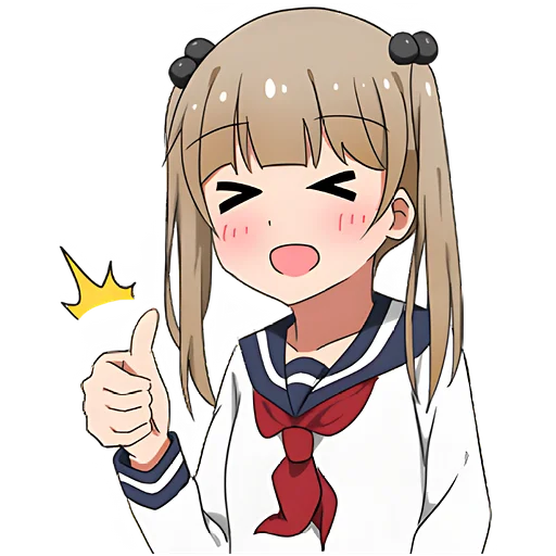👍 Стикер «Томная тян» для Telegram