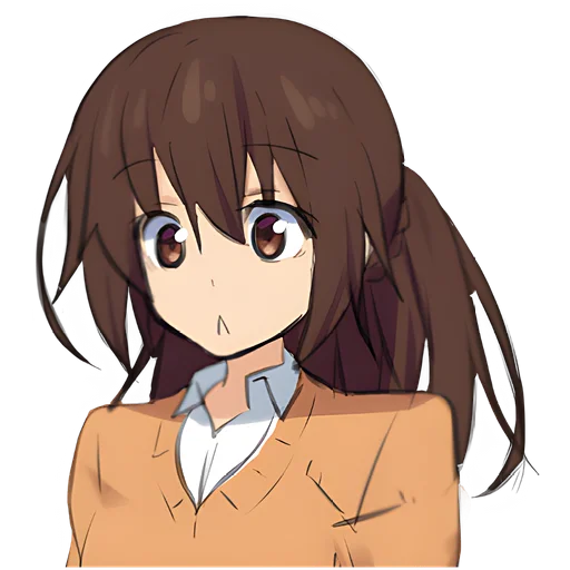 🤨 Стикер «Томная тян 2» для Telegram