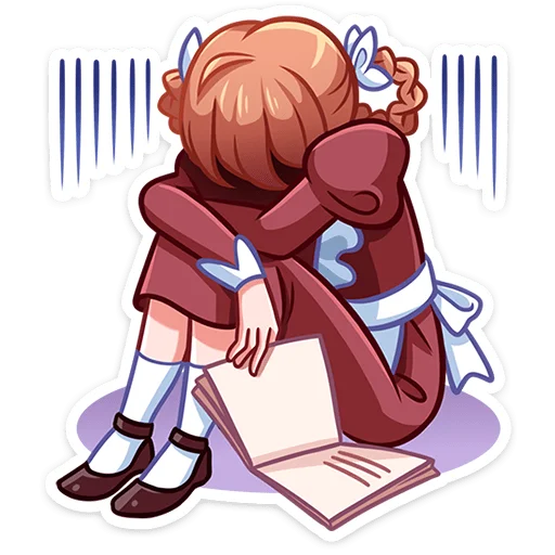 😫 Стикер «Томочка без надписей» для Telegram