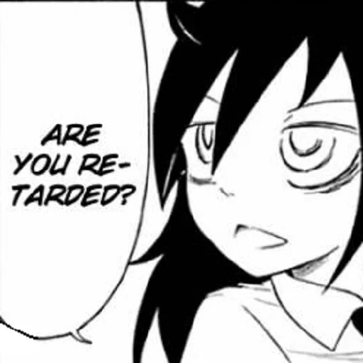 😒 Стикер «Tomoko Kuroki» для Telegram